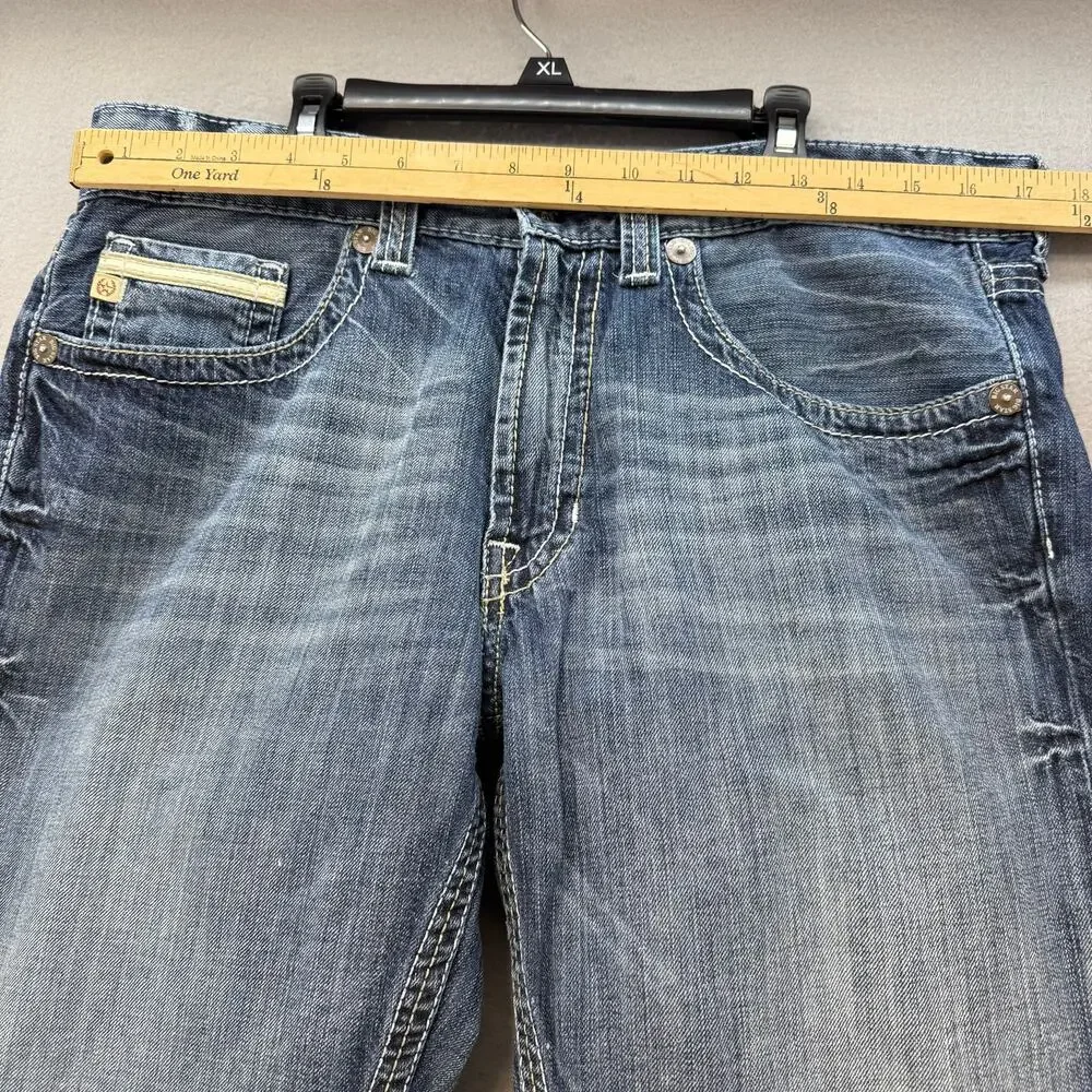 Big Star Men's Jeans 34R Blue Pioneer Regular Bootcut Leg Relaxed Fit Preppy